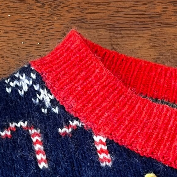 Mini Boden Boy's All Over Christmas Fair Isle Sweater 11-12 Years Wool Blend - Picture 13 of 15